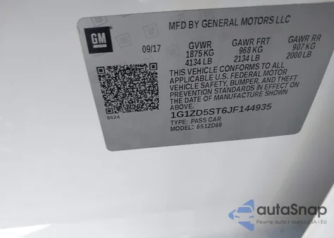 2018 Chevrolet Malibu Lt from USA, damaged, VIN 1G1ZD5ST6JF144935